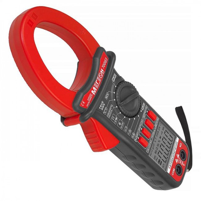 Цифровые токоизмерительные клещи, мультиметр МЕГЕОН 70083 Цифровые токоизмерительные клещи, мультиметр МЕГЕОН 70083