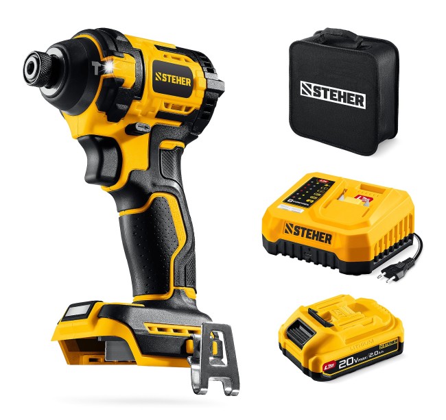 Ударный винтоверт CSB-180-21 STEHER 20 В, 180 Н·м, 1 АКБ LMS (2 А·ч) Ударный винтоверт CSB-180-21 STEHER 20 В, 180 Н·м, 1 АКБ LMS (2 А·ч)