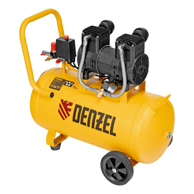 Компрессор безмасляный малошумный DLP-1500/50 Denzel Компрессор безмасляный малошумный DLP-1500/50 Denzel