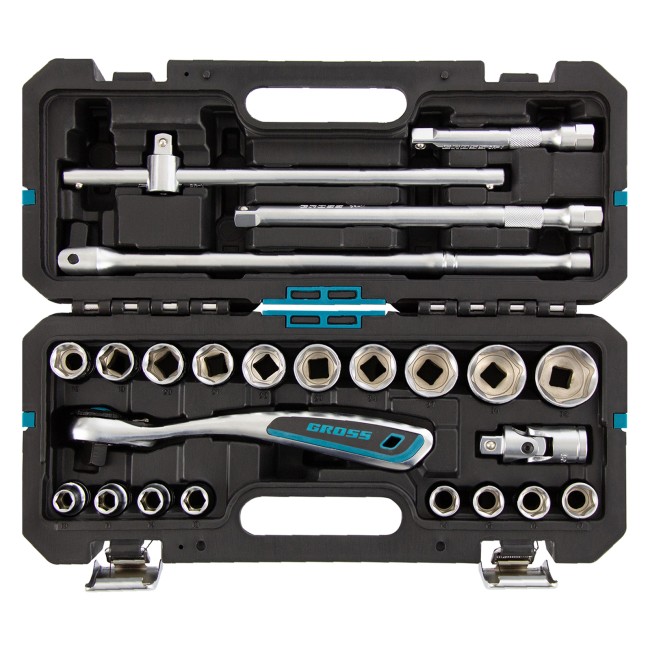 Набор инструментов 1/2", CrV 24 предмета Gross