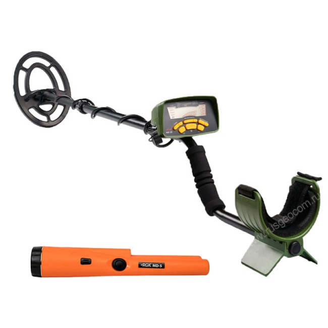Комплект: металлоискатель RGK MD-25 + пинпоинтер RGK MD-5 Комплект: металлоискатель RGK MD-25 + пинпоинтер RGK MD-5