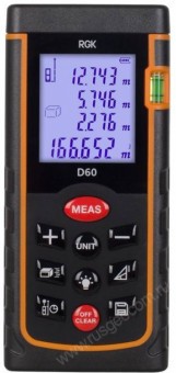 Лазерный дальномер RGK D60 Лазерный дальномер RGK D60