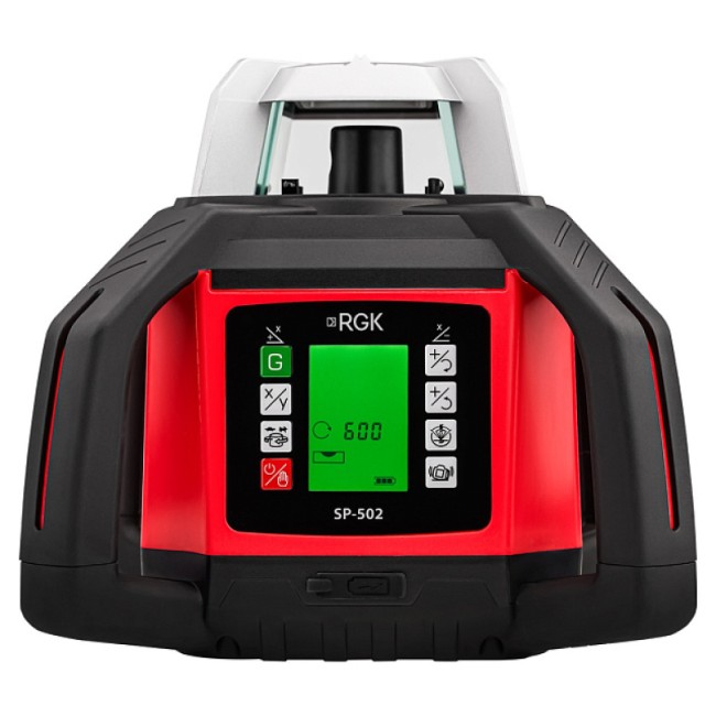 Комплект: ротационный нивелир RGK SP-502 + элевационный штатив RGK SH-340