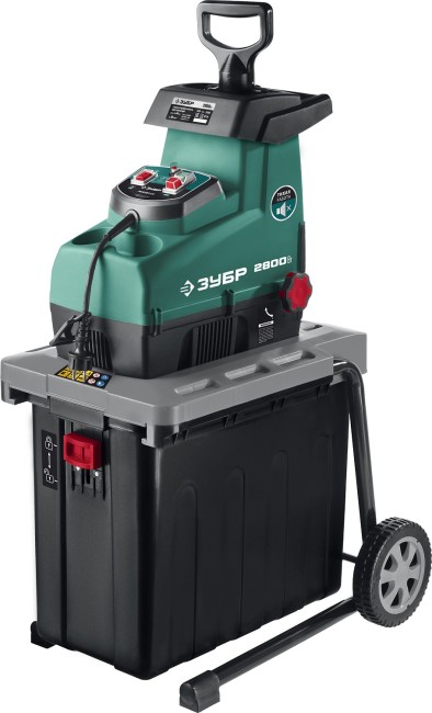 Измельчитель садовый электрический ЗИЭ-44-2800 ЗУБР Измельчитель садовый электрический ЗИЭ-44-2800 ЗУБР