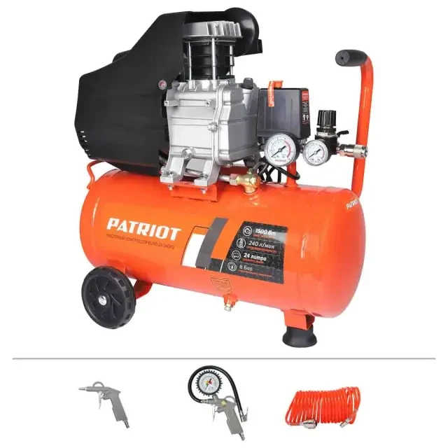 Компрессор поршневой масляный Patriot EURO 24-240K2 Компрессор поршневой масляный Patriot EURO 24-240K2