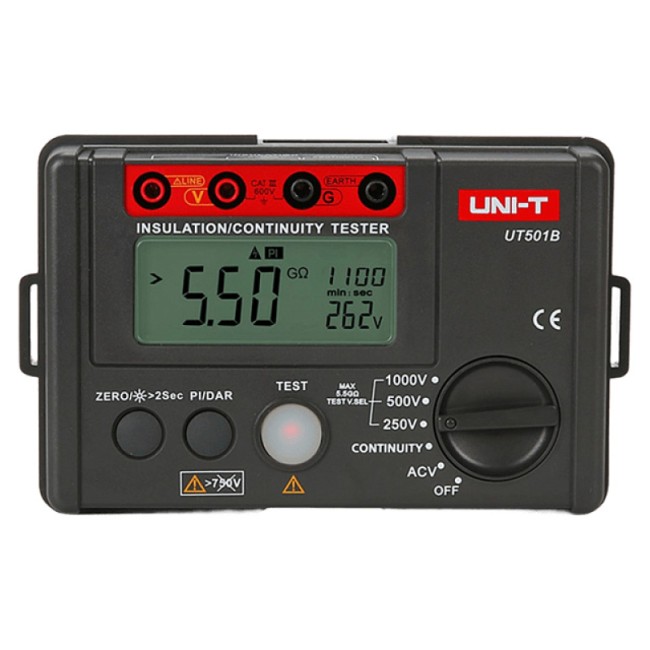 Измеритель сопротивления изоляции UNI-T UT501B Измеритель сопротивления изоляции UNI-T UT501B