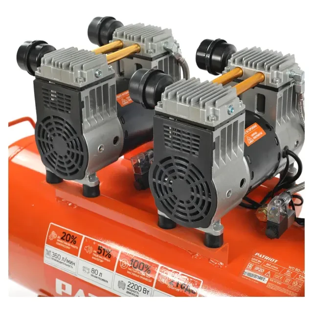 Компрессор поршневой безмасляный Patriot WO 80-360 Компрессор поршневой безмасляный Patriot WO 80-360