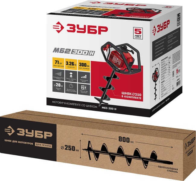 Мотобур МБ2-300 Н ЗУБР Мотобур МБ2-300 Н ЗУБР