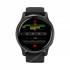 Часы Garmin Venu 2 черные с серым безелем и кожаным ремешком