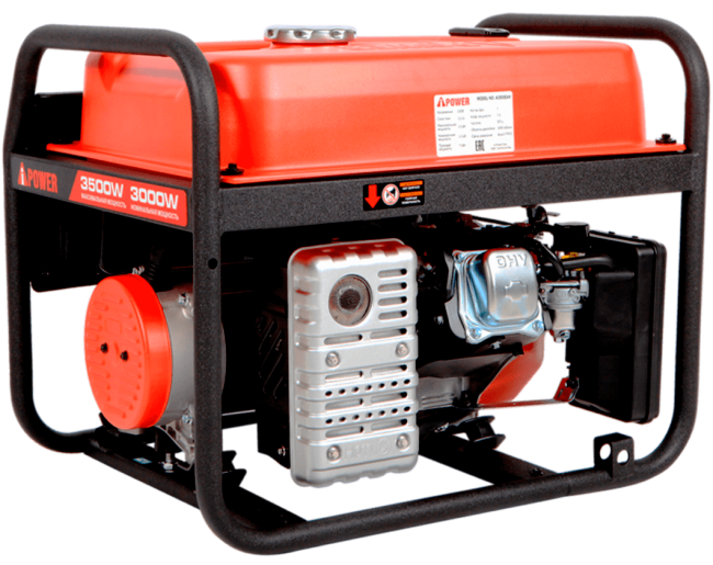 Бензиновый генератор A-iPower A3500EAX + блок автозапуска A-iPower 230 В, 50 А + транспортировочный комплект A-iPower A