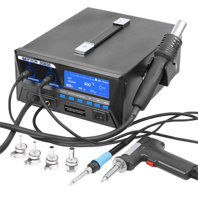 Многофункциональная паяльная станция МЕГЕОН 00800 Многофункциональная паяльная станция МЕГЕОН 00800