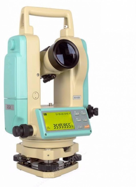 Электронный теодолит RGK T-02 с лазерным целеуказателем Электронный теодолит RGK T-02 с лазерным целеуказателем