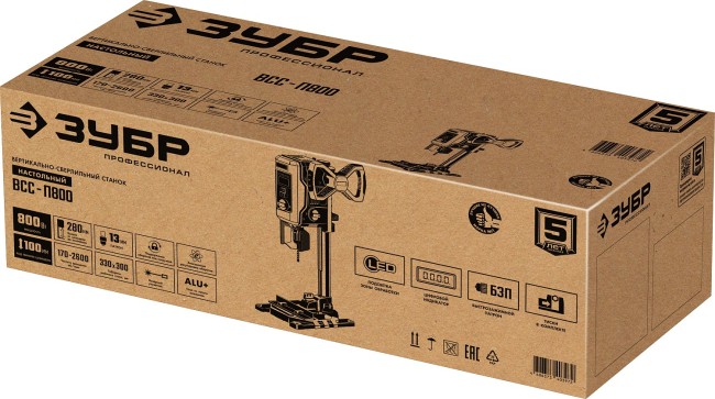 Сверлильный станок ВСС-П800 ЗУБР 800 Вт, 13 мм БЗП Сверлильный станок ВСС-П800 ЗУБР 800 Вт, 13 мм БЗП