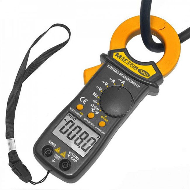 Цифровые токоизмерительные клещи МЕГЕОН 70023 Цифровые токоизмерительные клещи МЕГЕОН 70023