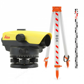 Комплект оптический нивелир Leica NA 532 с поверкой штатив рейка - 3 в 1 Комплект оптический нивелир Leica NA 532 с поверкой штатив рейка - 3 в 1