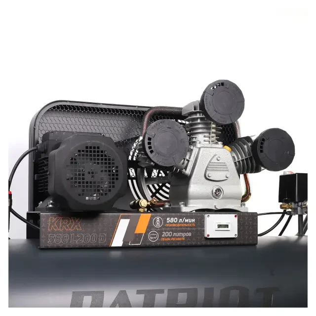 Компрессор поршневой ременной Patriot KRX 580 L200 D Компрессор поршневой ременной Patriot KRX 580 L200 D