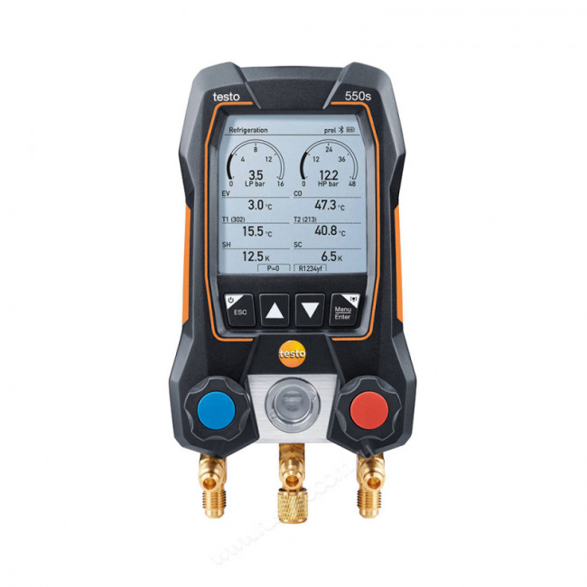 Цифровой манометрический коллектор Testo 550s комплект 2 в кейсе Цифровой манометрический коллектор Testo 550s комплект 2 в кейсе