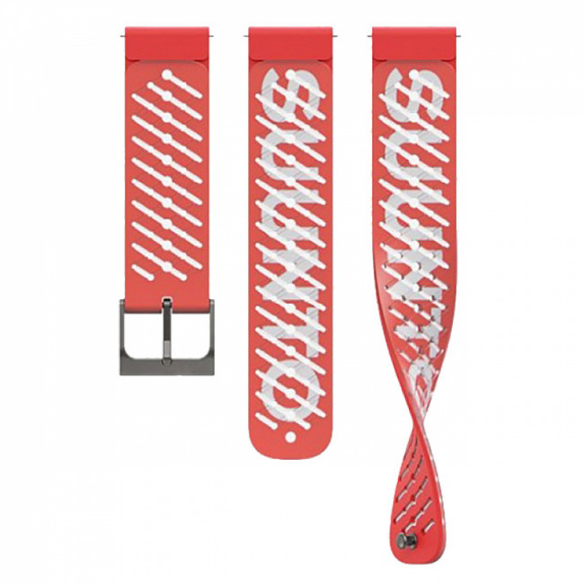 Силиконовый ремешок SUUNTO Athletic 5 22 мм Lava Red S+M, красный