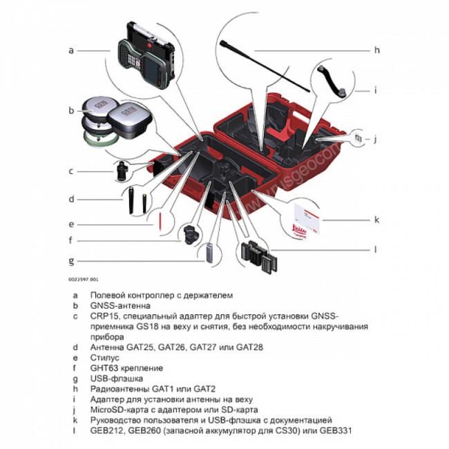 Комплект GNSS-приемника Leica GS16 GSM, Base